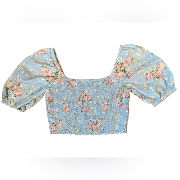 American Eagle Outfitters Womens Floral Crop top Size S - Picture 5 of 11